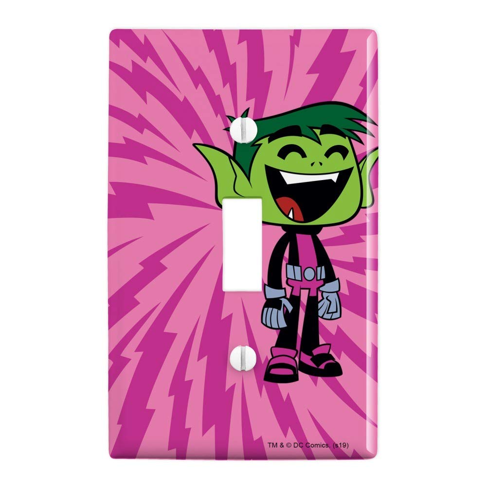 Teen Titans Go! Beast Boy Plastic Wall Decor Light Switch Plate Cover - Fun Superhero Room Accessory for Kids & Teens Bedroom, Game Room, or Dorm