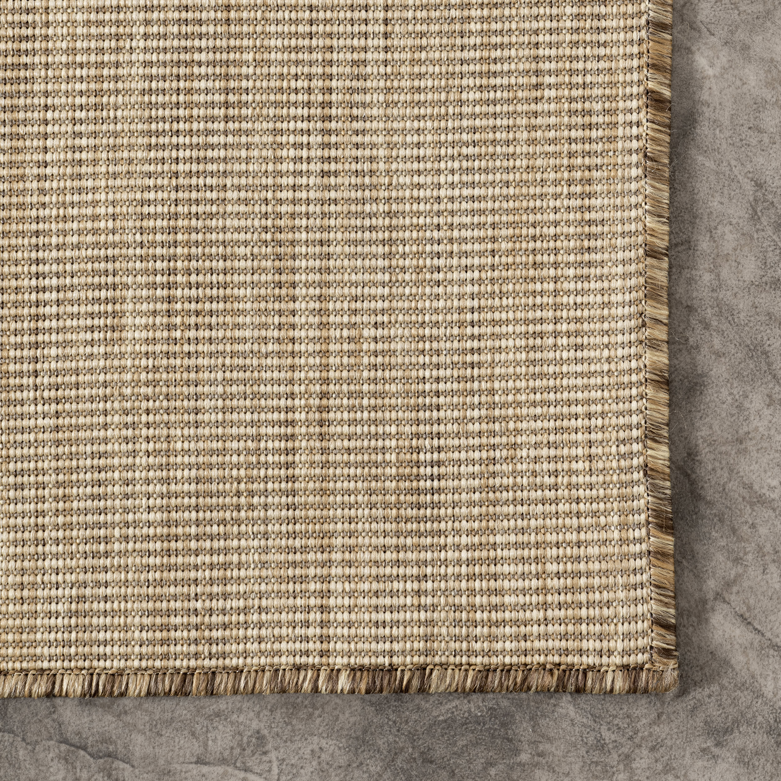 Dorinda Hazy Solid Indoor/Outdoor Rug - Soft & Durable Brown Area Rug for Living Room, Bedroom, Patio or Deck - Water & Stain Resistant