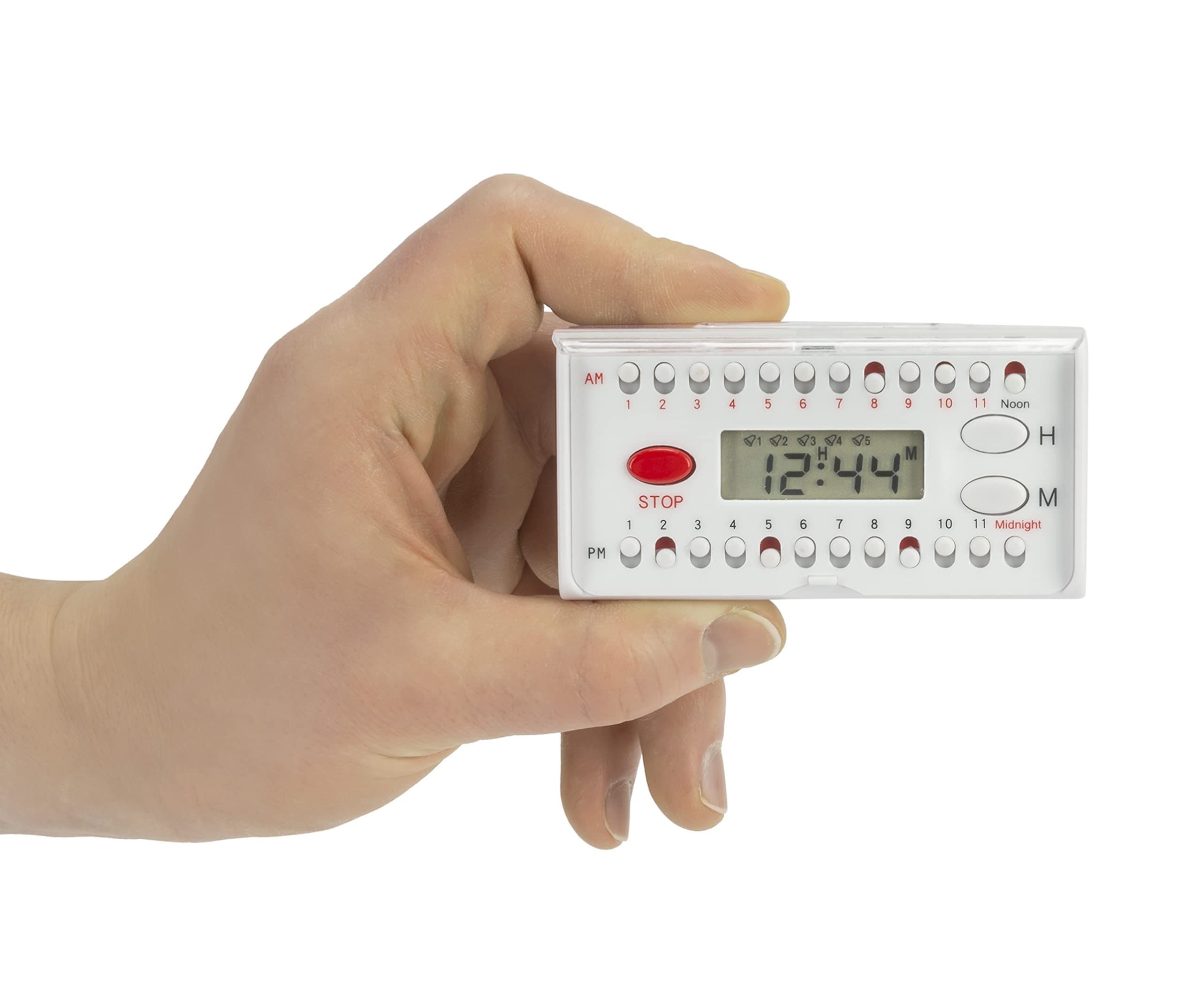 e-Pill 6 Alarm Pocket Timer - Vitamin & Medication Reminder with Loud Alarms - Easy to Set for Pills, Medicine & Daily Supplements - Perfect for Travel, Work & Home Use