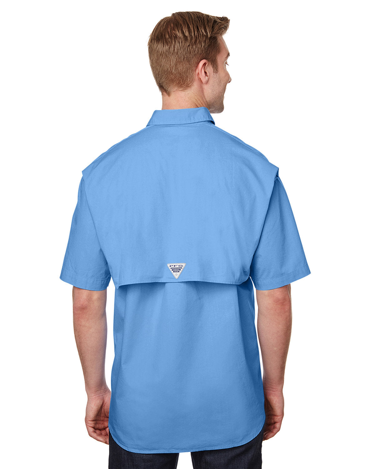 Columbia Men's Bonehead Short Sleeve Shirt - UPF 50 Sun Protection, Quick-Dry Fishing Shirt with Ventilated Back (Whitecap) for Outdoor Activities, Hiking, and Beach Wear