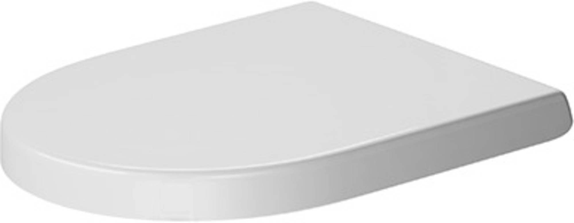 Duravit 006989 White Small Toilet Seat - Soft Close, Durable & Easy to Install for Bathroom, Powder Room & RV Use