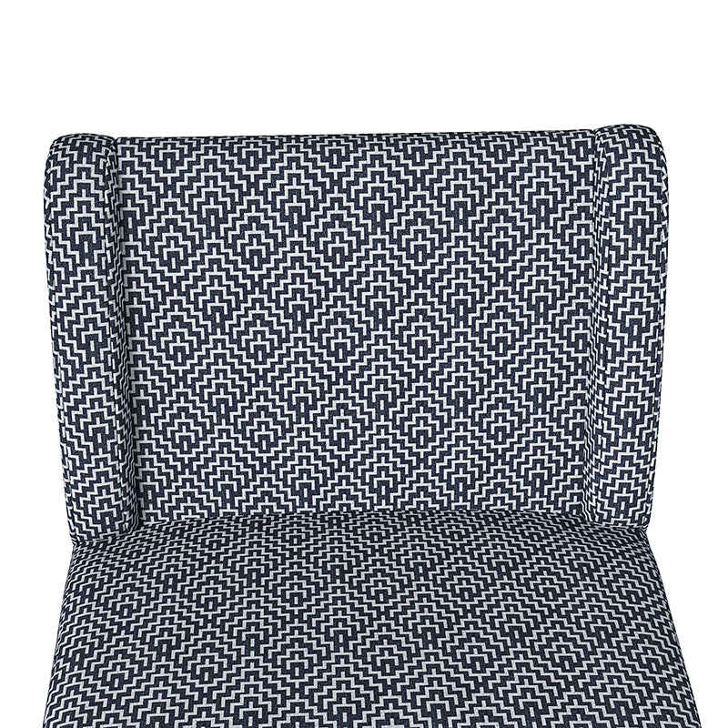 Ellmar Slipper Chair with Washable Slipcover & Solid Wood Legs - Comfortable Accent Chair for Living Room, Bedroom or Office - Perfect Reading Chair & Lounge Seat for Small Spaces