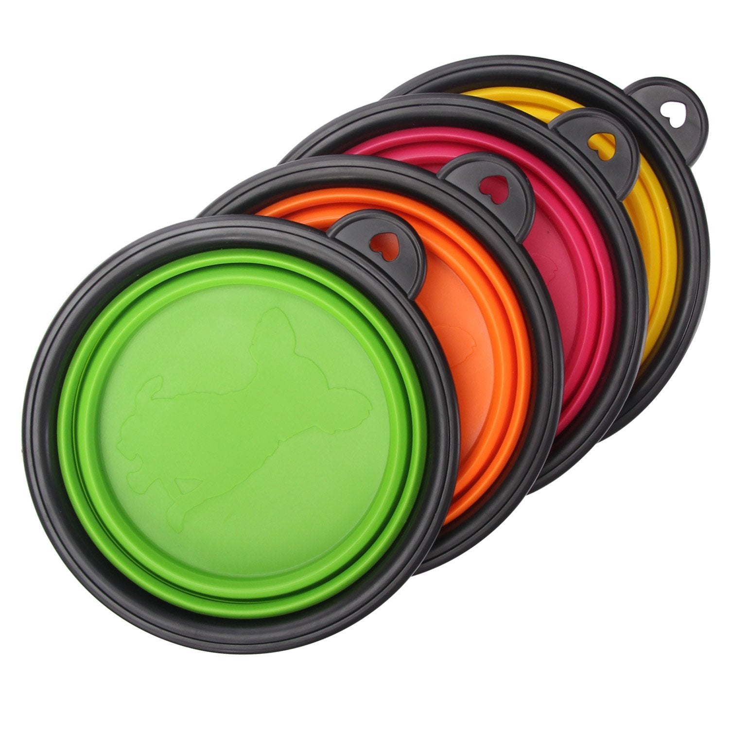 Durable Plastic Dog Bowl - Portable & Lightweight Pet Feeding Dish for Travel, Hiking & Outdoor Use