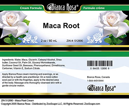 Premium Maca Root Cream for Skin & Hair - 2 oz Natural Formula (ZIN: 512890) | Hydrating Face Moisturizer & Scalp Treatment for Dry Skin & Hair Growth