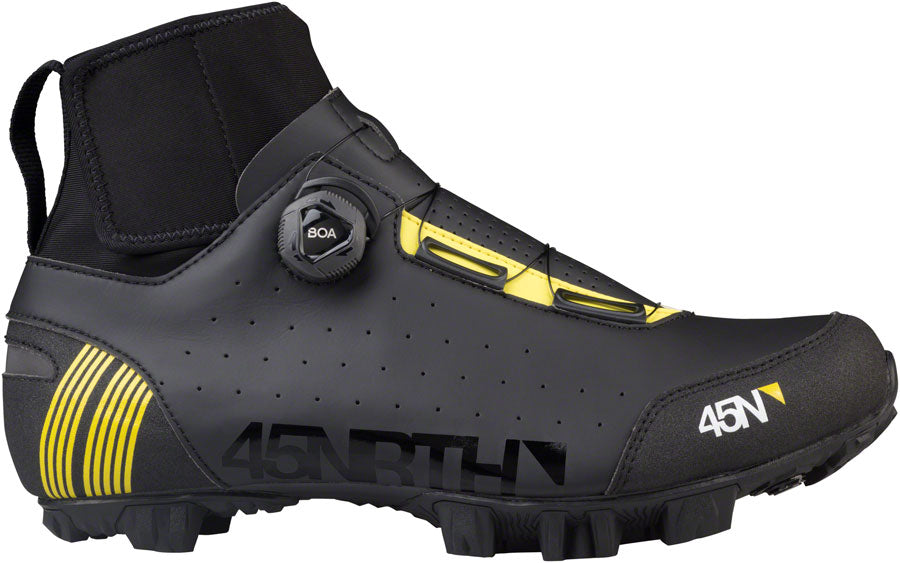 45NRTH Ragnarok Winter Cycling Boots - Waterproof & Insulated for Cold Weather Riding - Black, Size 38 - Perfect for Commuting, Mountain Biking & Snow Trails