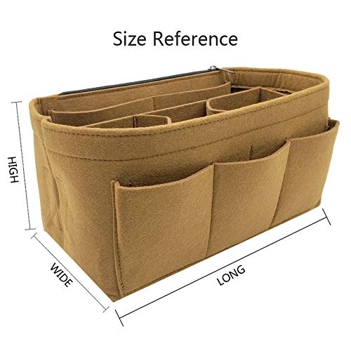 LEXSION Felt Purse Insert Organizer - Handbag Organizer for LV Speedy & Neverfull - Perfect for Travel, Work & Daily Use