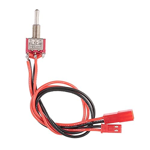 Upgraded Metal Winch Switch for 1/10 Scale RC Crawler Cars - SCX10 Chassis Mount Replacement Part (Red) | Perfect for Off-Road Adventures & Rock Crawling