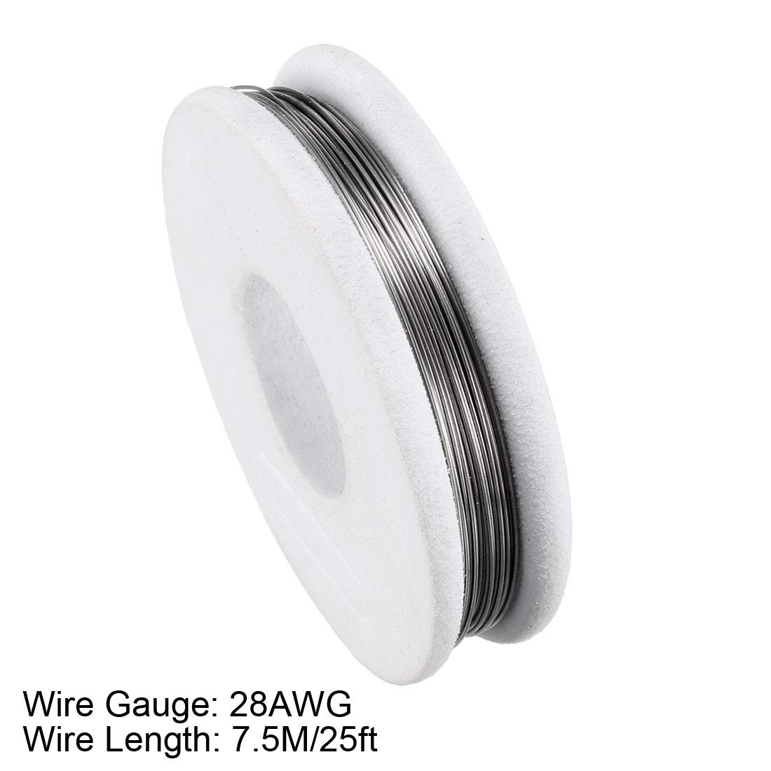 Heat Resistant 28 Gauge Wire Wrapping - 25ft Electronic Coil for DIY Heating Resistors, Circuits & Jewelry Making - Perfect for Electronics Projects, Home Repairs and Crafting