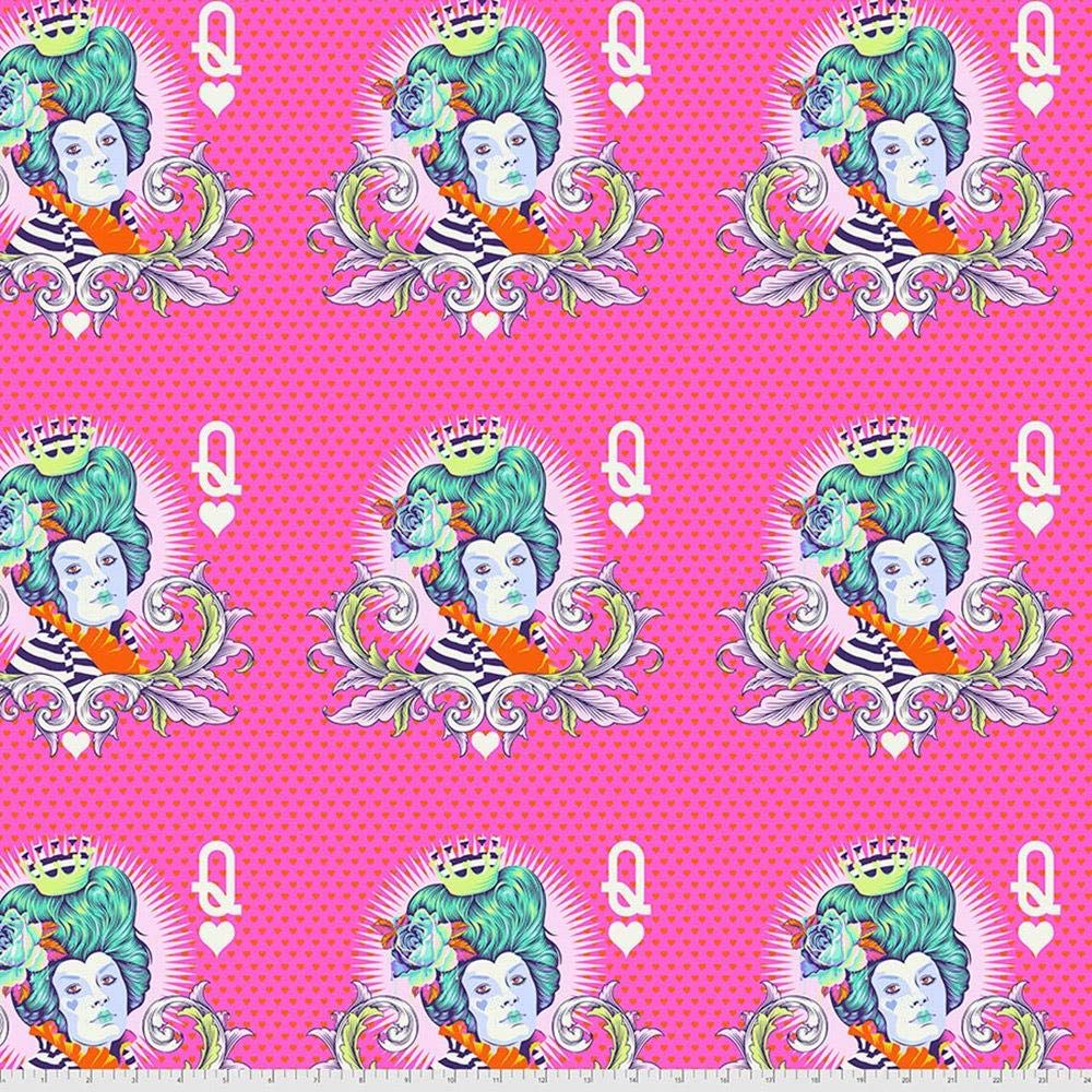 Tula Pink The Red Queen Daydream Curiouser and Curiouser Fabric - Whimsical Alice in Wonderland Inspired Quilting Cotton for DIY Crafts, Home Decor & Sewing Projects