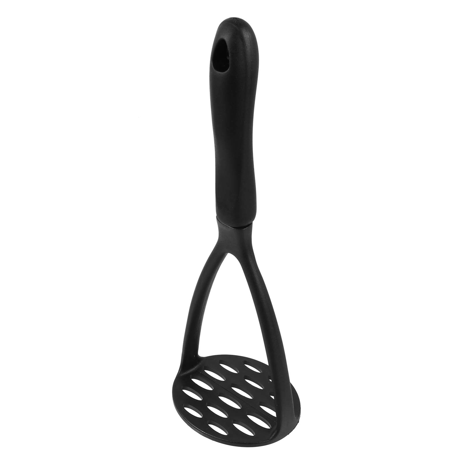 Premium Stainless Steel Potato Masher & Garlic Press - Manual Food Ricer for Potatoes, Fruits, Meat - Durable Wooden Handle & Nylon Food-Grade Tool - Perfect for Mashing, Pressing, and Cooking in Kitchens