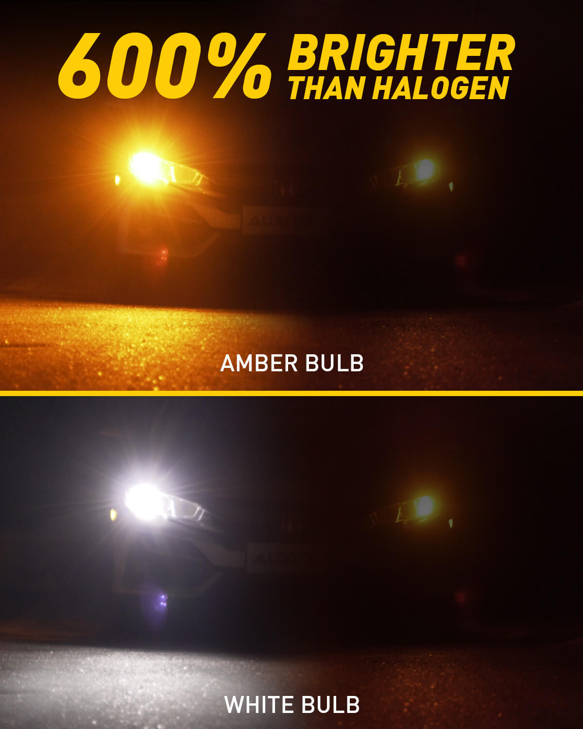 AUXITO CANBUS 7443 7444NA Switchback LED Bulbs with Built-in Resistor - Anti Hyper Flash 7443A 7444NAK T20 Dual Color Amber Turn Signal & White DRL/Parking Lights - Perfect for Car, Truck, SUV Headlight Upgrades