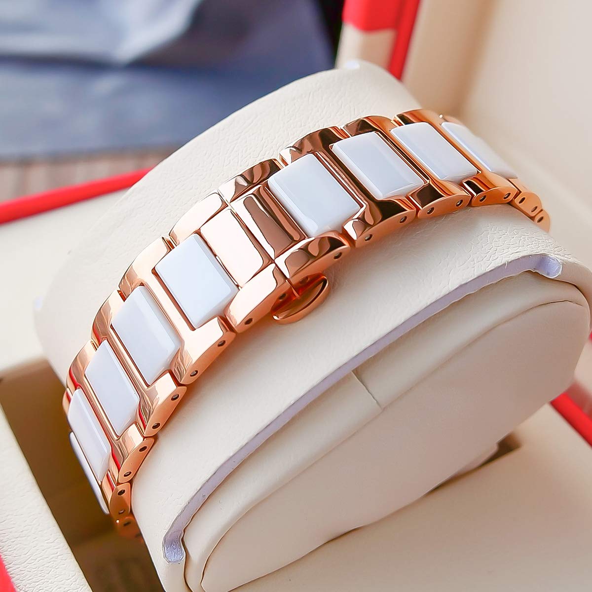 REEF TIGER RGA1599 Luxury Women's Automatic Watch with Diamond Bezel - Elegant Lily Design for Business, Party & Everyday Wear