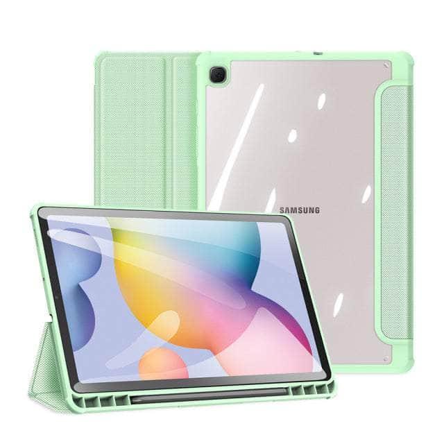 DUX DUCIS Galaxy Tab S8 Ultra X906 Leather Case with Smart Sleep/Wake & S Pen Holder - Premium Protection for Work, Study & Entertainment