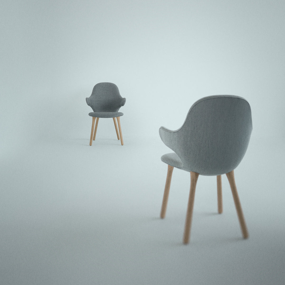 Hayon Catch Chair JH1 by &Tradition - Modern Lounge Chair for Living Room, Office, or Reading Nook - Scandinavian Design with Comfortable Seating