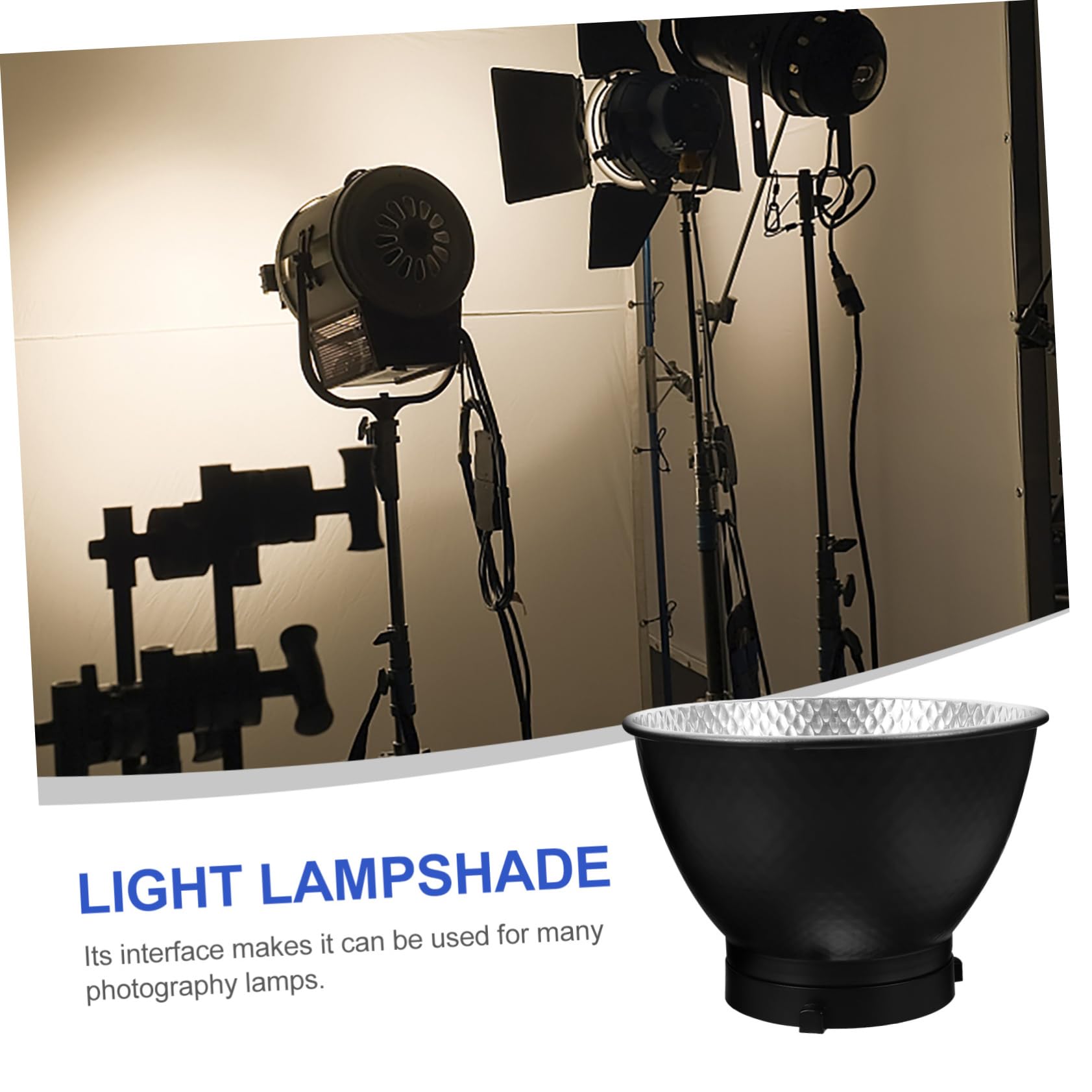 Gatuida 3-Pack Professional Photography Light Reflectors - Aluminum Continuous Lighting Bowens Mount Lamp Shades for Studio Video Photography | Perfect for Portrait, Product & YouTube Content Creation