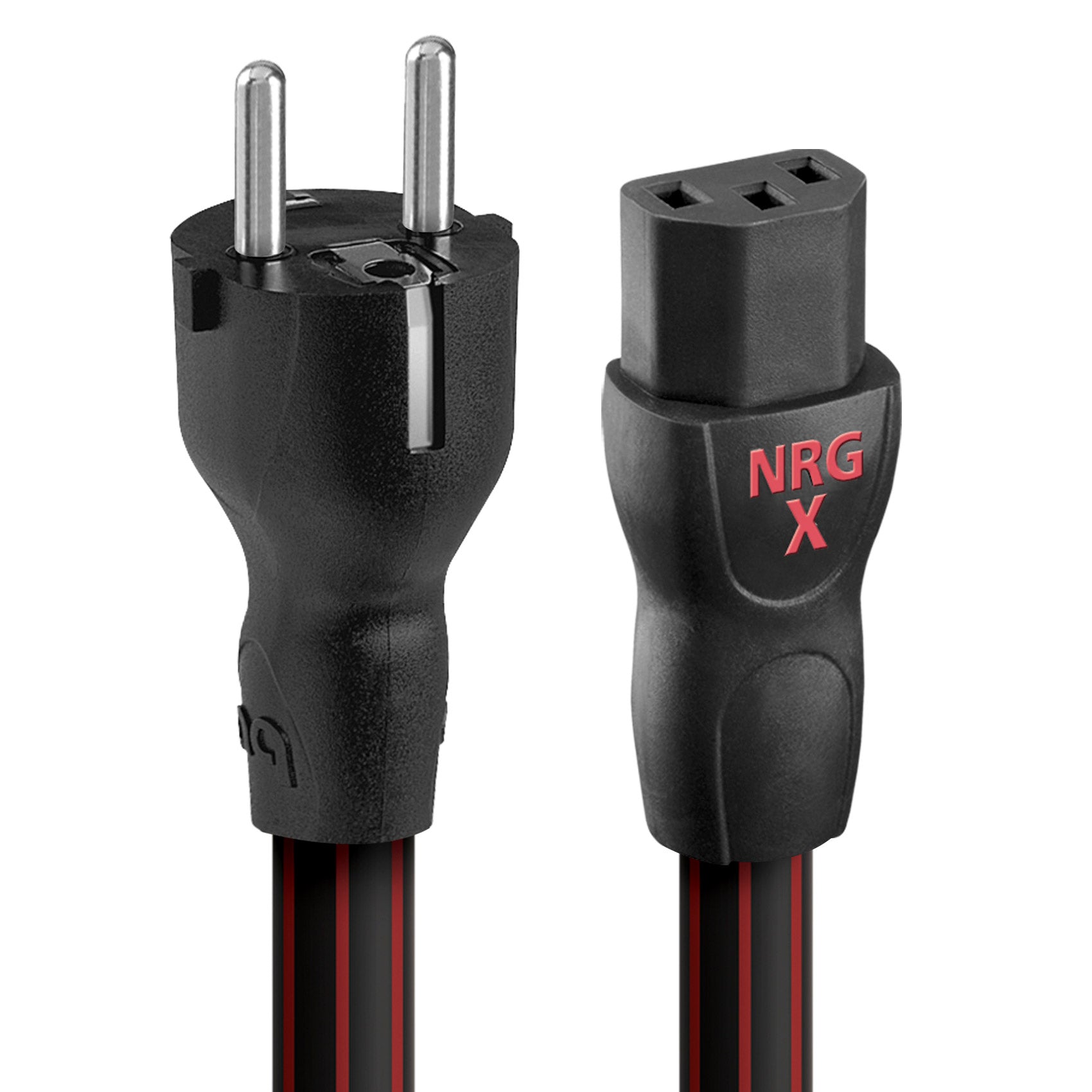 AudioQuest NRG X3 EU IEC Power Cord - High-Performance Power Cable for Audiophile Equipment, Home Theater & Studio Use