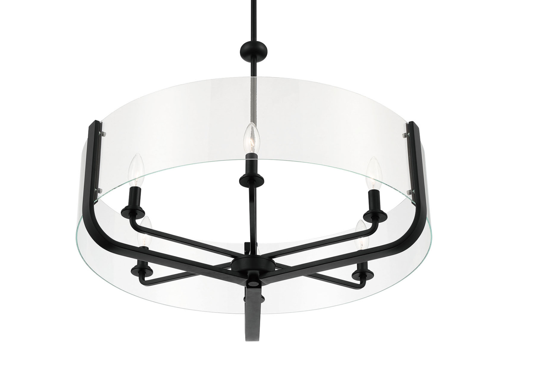 Kemper 6-Light Modern Chandelier - Elegant Crystal Ceiling Light Fixture for Dining Room, Bedroom & Living Room Decor