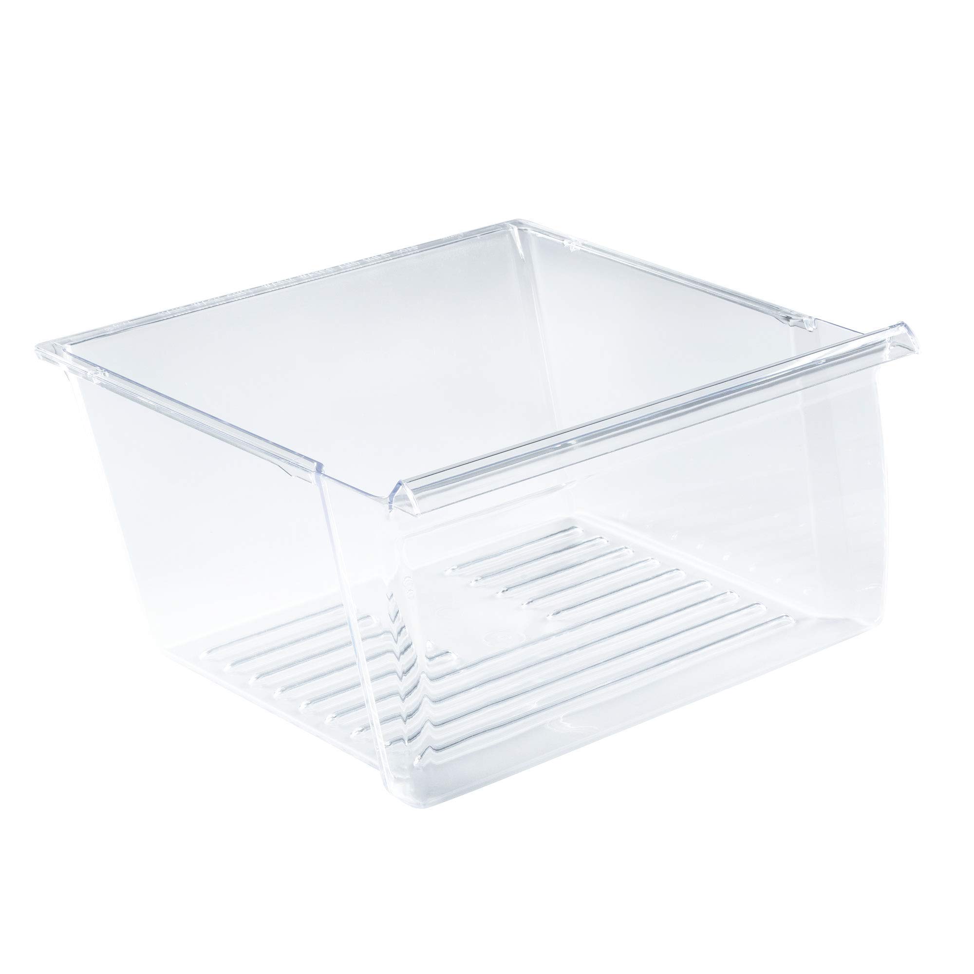 Whirlpool 2188661 Side by Side Refrigerator Crisper Drawer Replacement Part - Fresh Food Storage Bin for Fruits & Vegetables | Compatible with Select Whirlpool Refrigerator Models