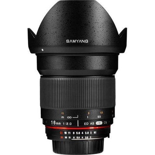 Samyang SY16M-M43 16mm f/2.0 Aspherical Wide Angle Lens for Olympus & Panasonic Micro 4/3 Cameras - Compact & Lightweight for Travel, Street & Landscape Photography