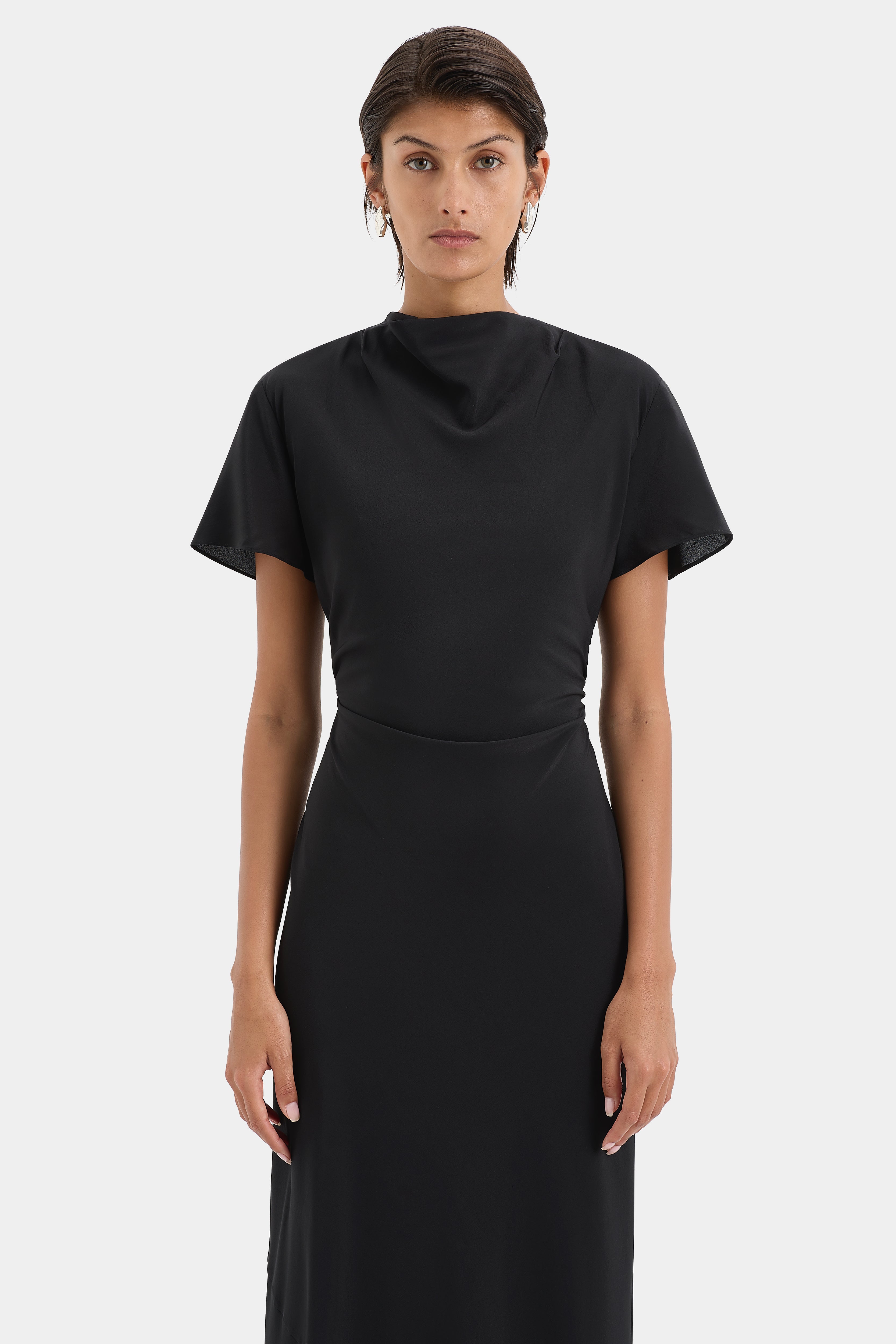 Seameadow Bias Cut Flowy Midi Dress for Women - Elegant & Comfortable Summer Casual Wear for Beach, Party & Office
