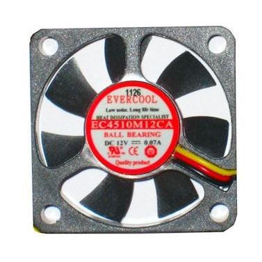 Evercool EC4510M12CA 45x45x10mm 3-Pin Cooling Fan - High Performance Mini Fan for PC Cooling, Electronics, and Small Devices