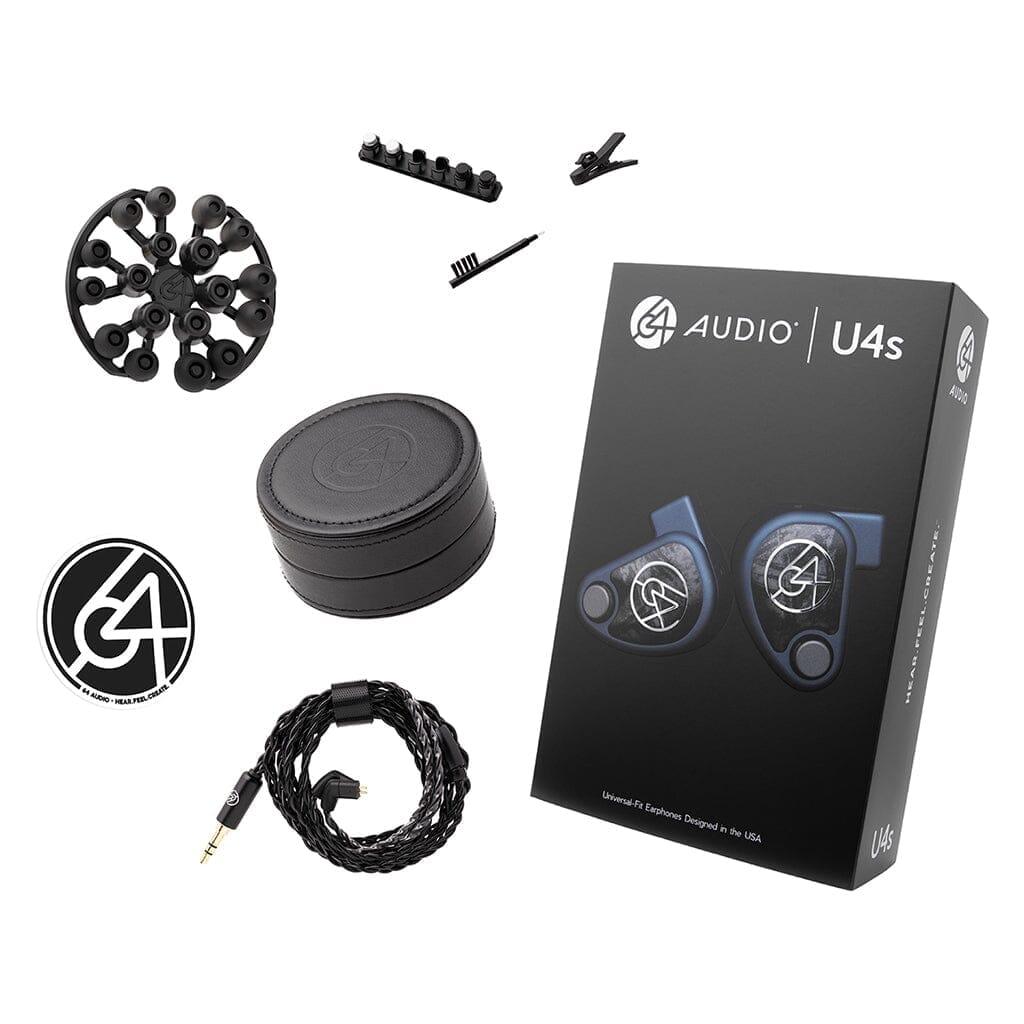 64 Audio U4s In-Ear Headphones - Open Box | Premium Sound Quality for Audiophiles & Musicians | Perfect for Studio Recording, Live Performances & Travel