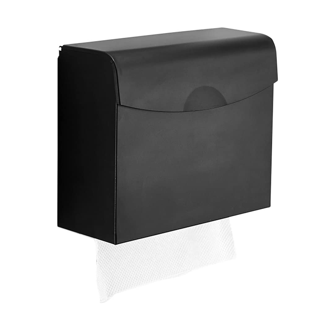 ZMDZA Wall-Mounted Paper Towel Holder - Dual Roll Metal Kitchen & Bathroom Tissue Dispenser - Space Saving for Home, Office, Restaurant Use