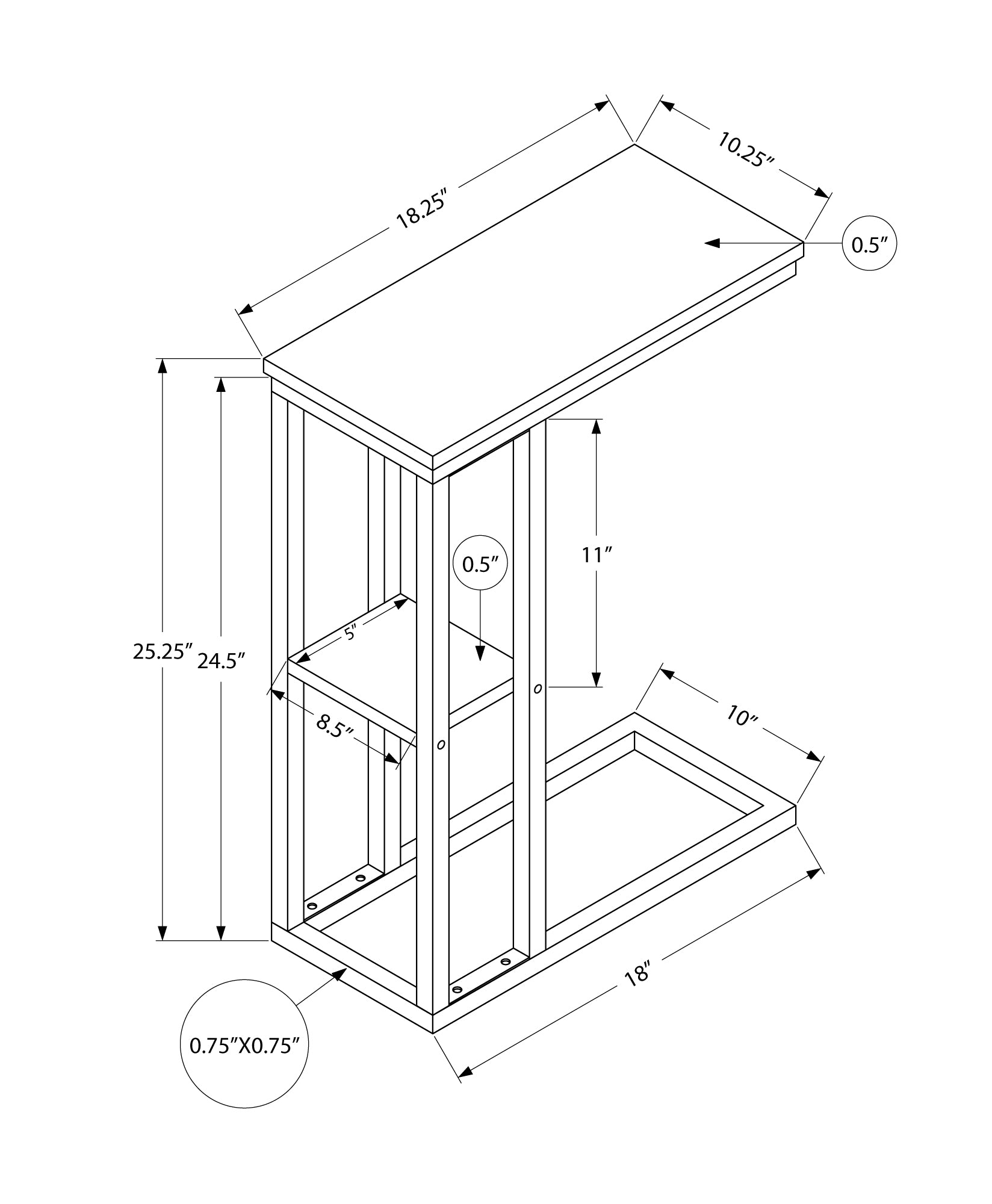Modern Accent Table - 25