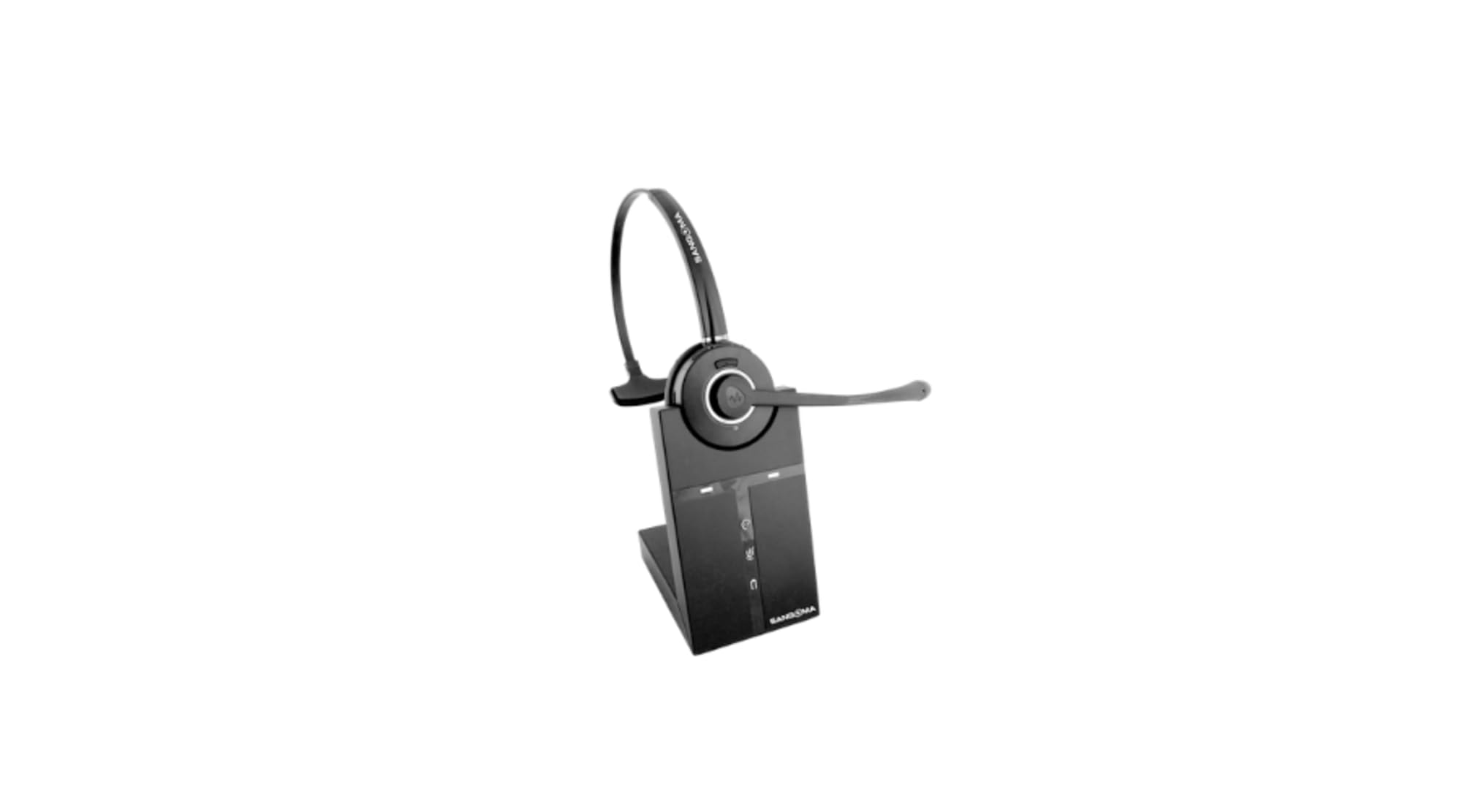 SANGOMA US H20 Monaural DECT Wireless Headset - Black | Comfortable Office Headphone for Call Centers & Remote Work | SKU 1TELH020LF