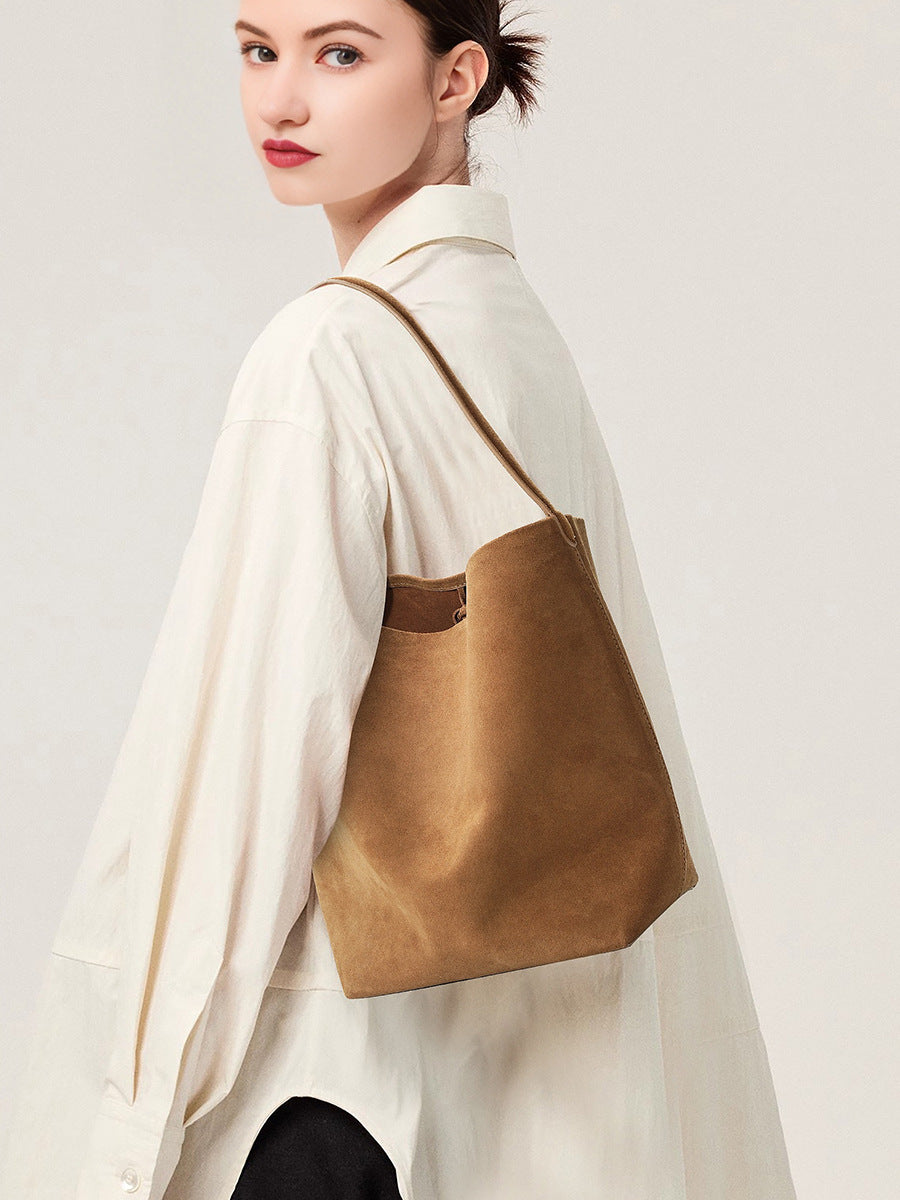 Stylish Modern Bucket Tote Bag for Women - Large Capacity Waterproof Handbag - Perfect for Work, Travel, Beach & Shopping