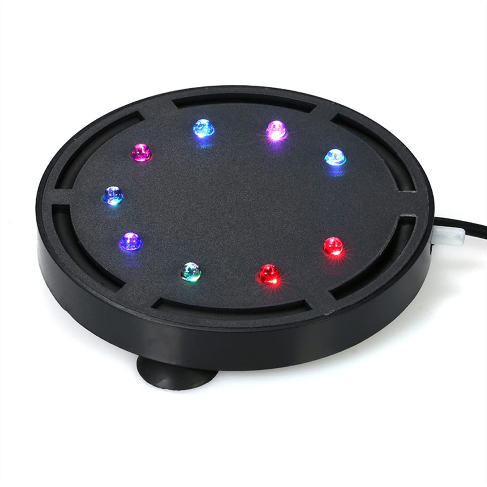 Colorful LED Aquarium Bubbler Light - Waterproof Submersible for Fish Tanks & Pools