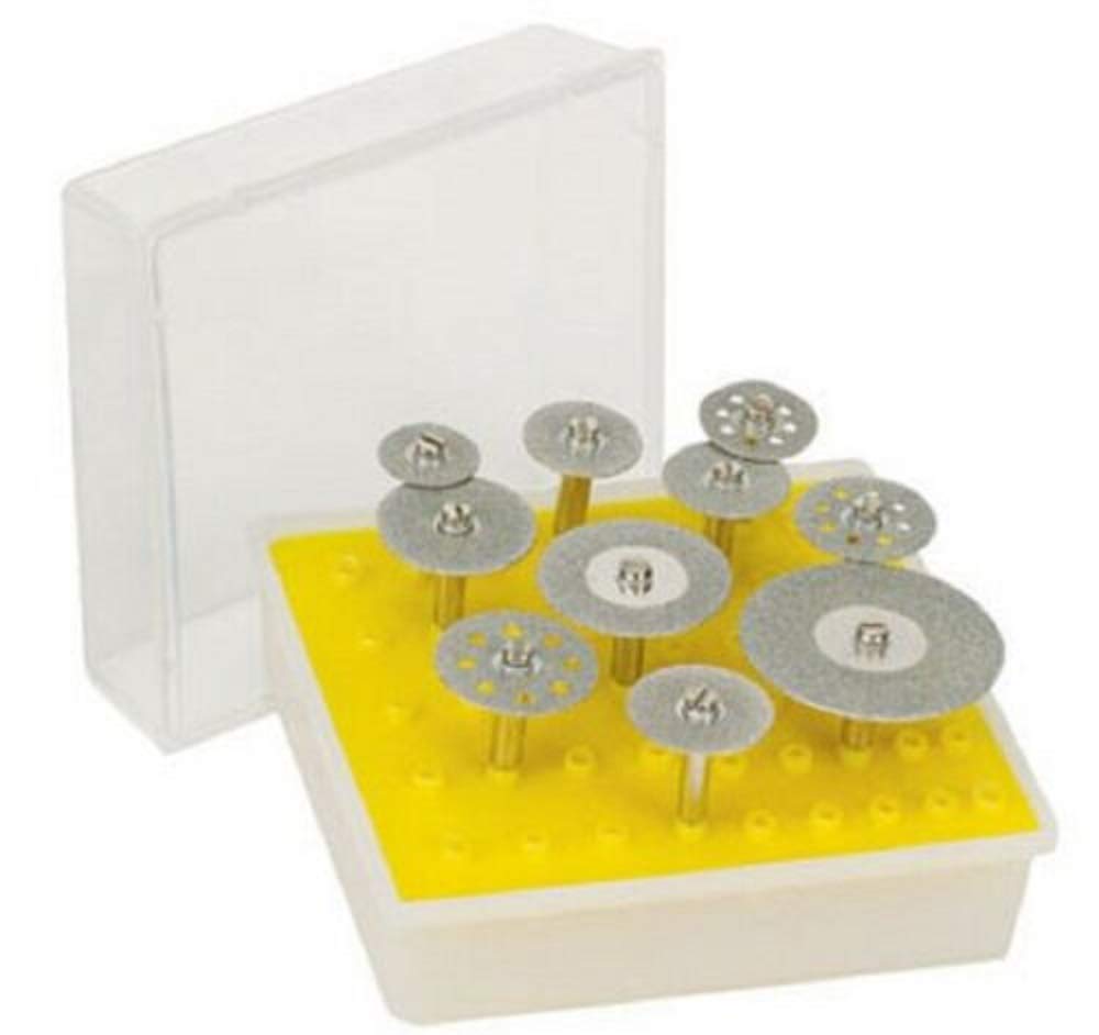 Premium Diamond Saw Cut Off Wheels - 10pc Rotary Tool Set with 1/8