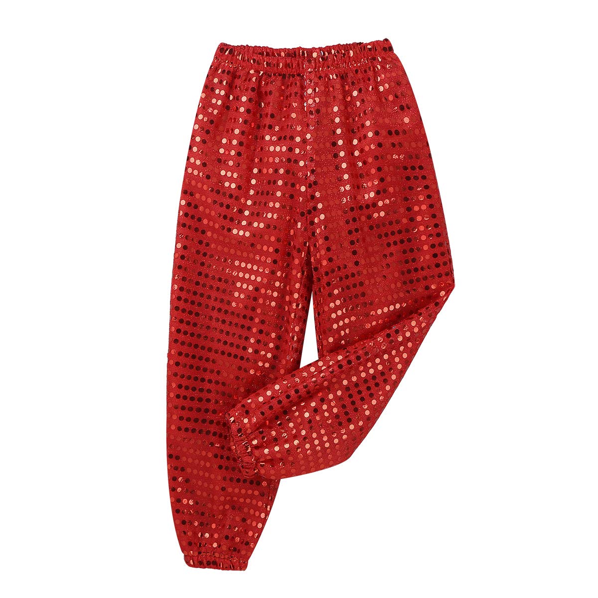 YEAHDOR Kids Glitter Sequins Dance Pants - Hip Hop Jazz Street Dance Costume for Girls & Boys, Solo & Group Competition | Perfect for Performances, Recitals & Dance Classes