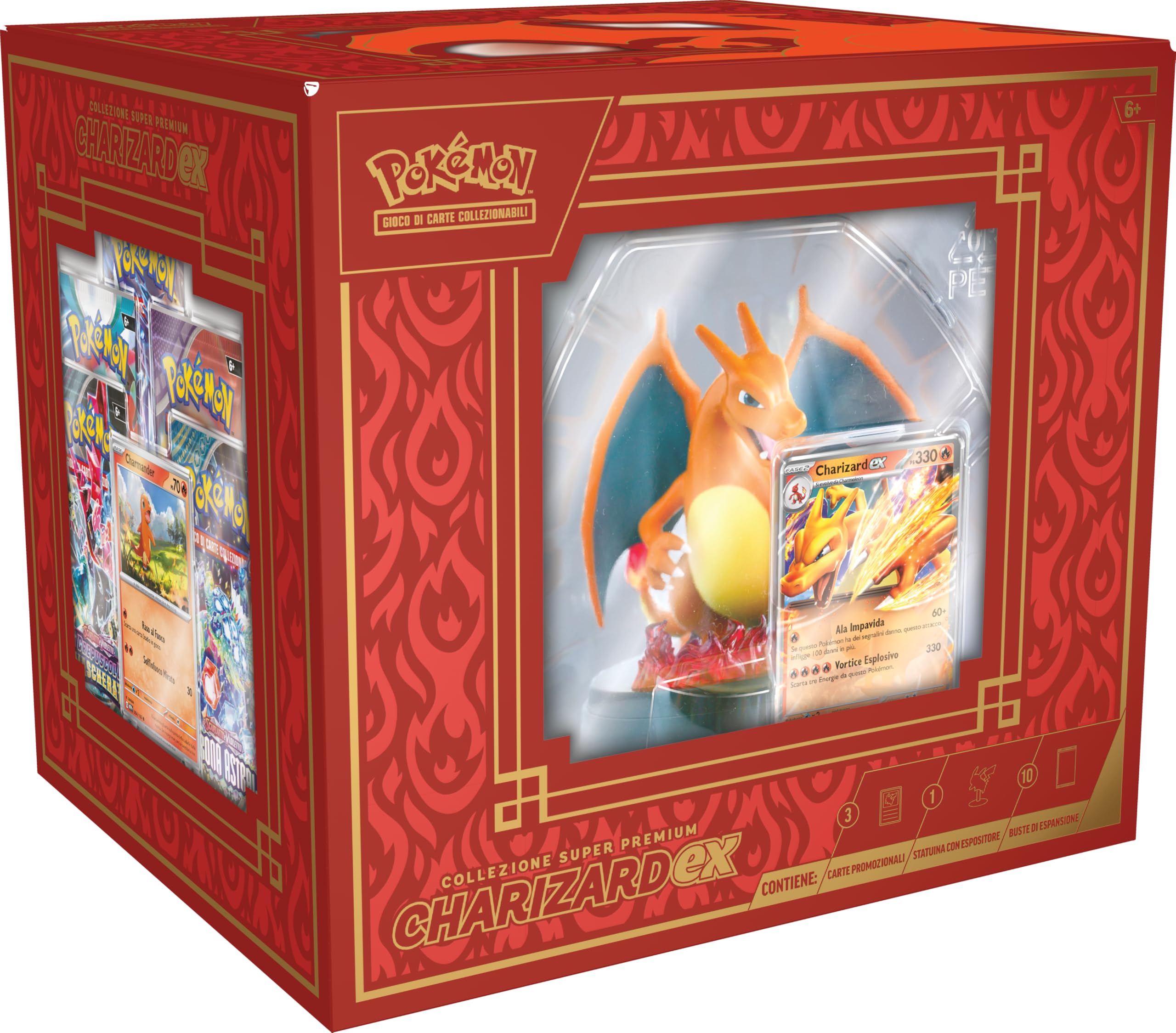 Pokémon Charizard Action Figure - Big Gift for Kids, Collectible Toy (290-60542) - Perfect for Birthday Presents, Halloween Gifts & Pokémon Fans Collection