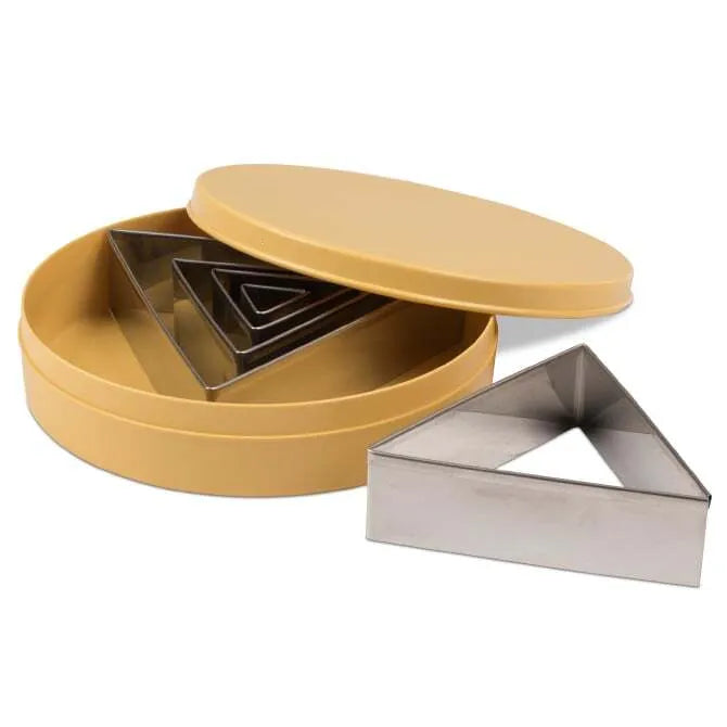 Premium Stainless Steel Triangle Cutter Set - Professional Kitchen Knives for Slicing, Dicing & Chopping - Perfect for Home Chefs & Culinary Enthusiasts