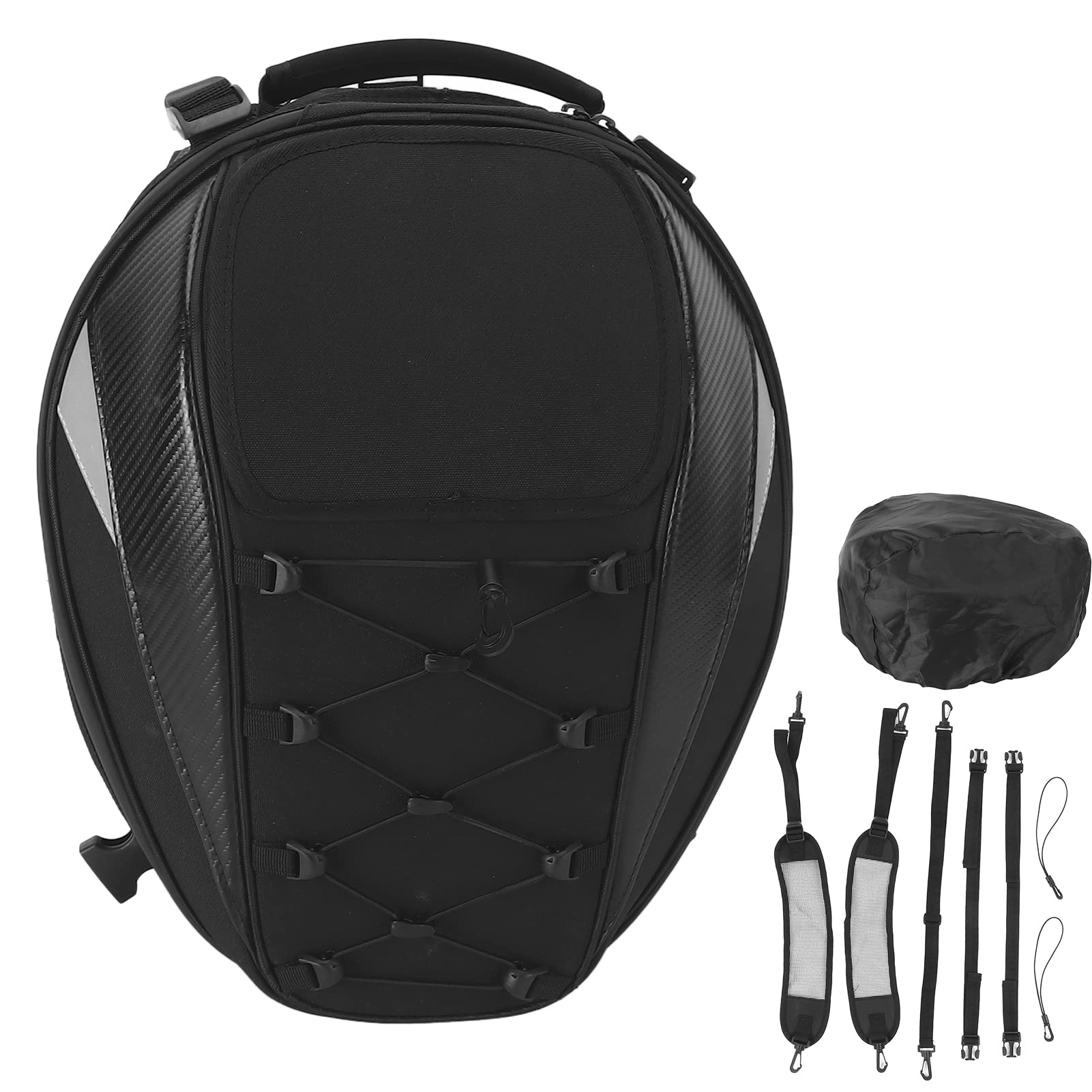 Waterproof Motorcycle Tail Bag - Large Rear Seat Backpack for Riders - Commuting & Travel
