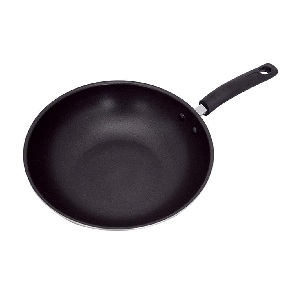 UWY 30cm Flat Bottom Wok Pan - Non-Stick Multi-Layer Composite Frying Pan for Induction, Gas & Electric Stoves - Perfect for Stir-Frying, Sautéing & Deep Frying - Ideal for Home Cooking & Restaurant Use