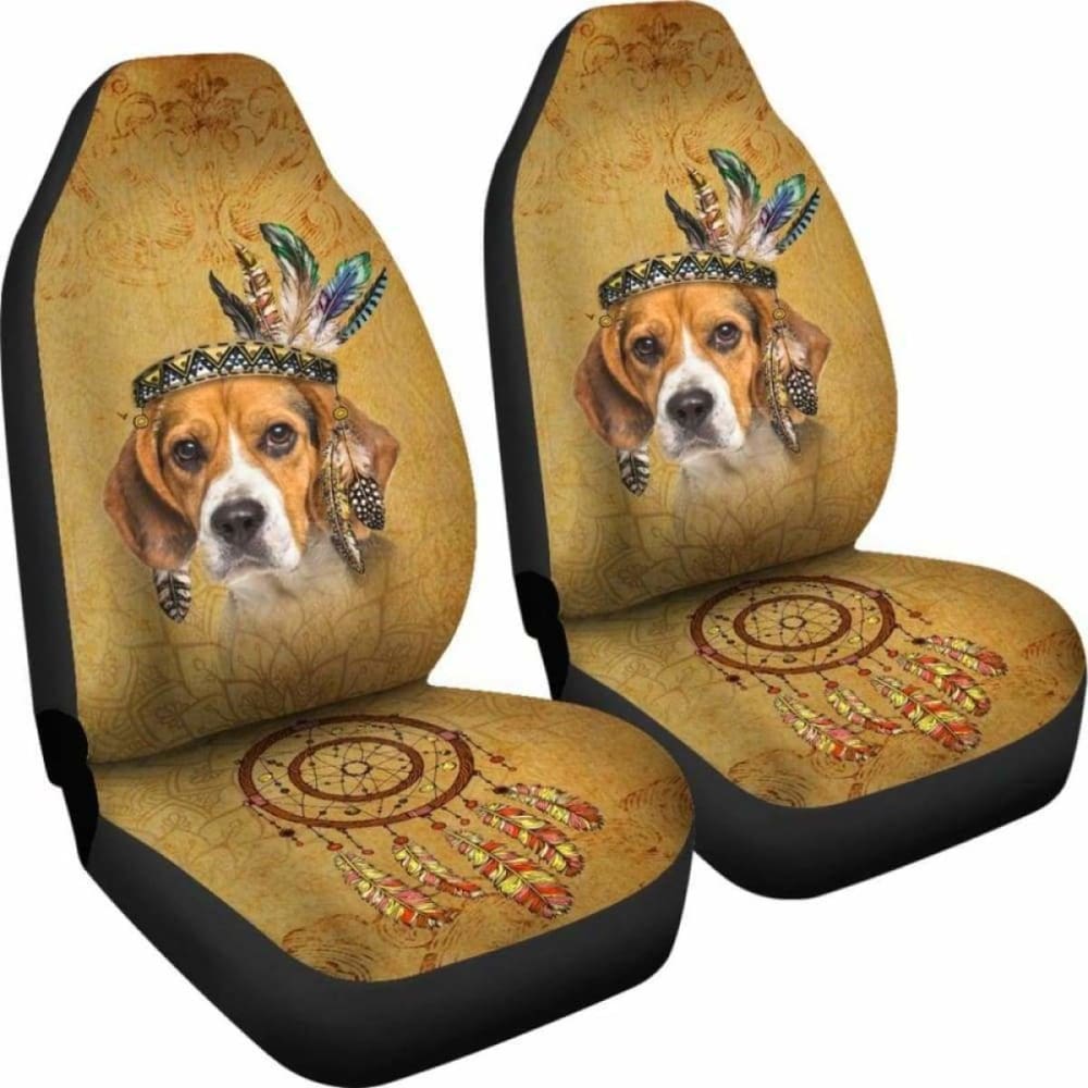 Beagle Car Seat Covers for Dogs - Waterproof Pet Seat Protector for Cars, Trucks & SUVs - Perfect for Travel, Outdoor Adventures & Daily Commutes