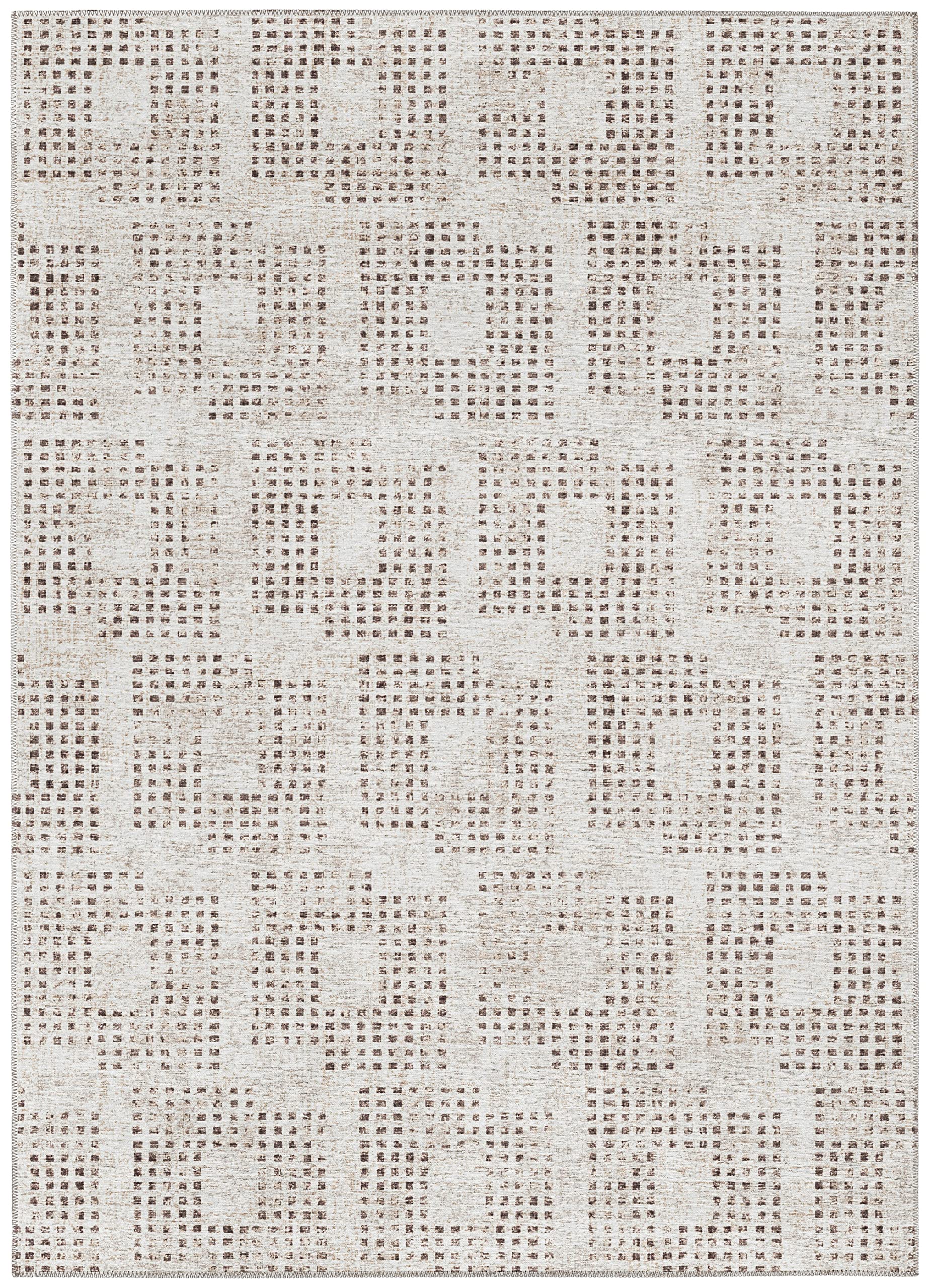 Addison Rugs Eleanor AER31 Beige 10' x 14' Indoor/Outdoor Area Rug - Machine Washable, Non-Shedding, Easy Clean - Perfect for Bedroom, Living Room, Dining Room, Kitchen & Patio - Durable & Stylish Home Decor for All Seasons