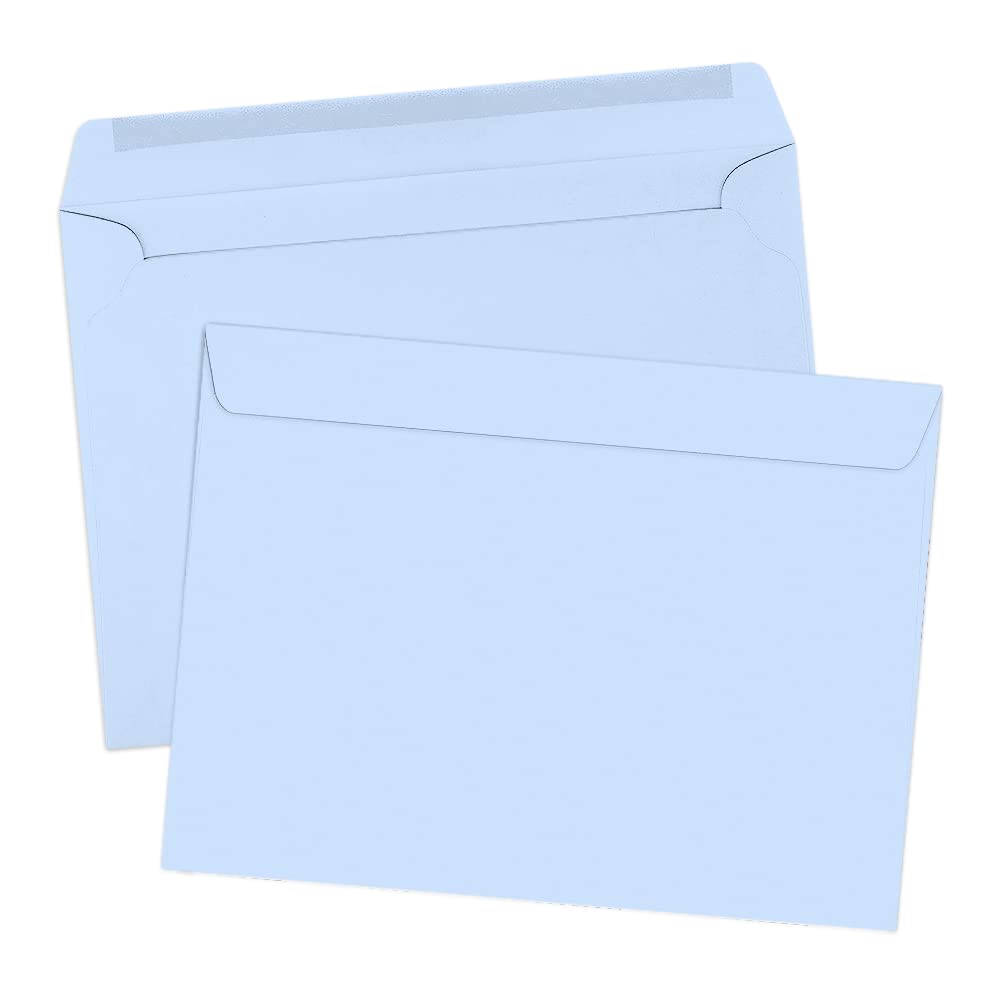 LUXPaper 9 x 12 Booklet Envelopes - Premium 80lb Text Weight, Baby Blue (Pack of 250) | Perfect for Wedding Invitations, Business Mailers & Greeting Cards