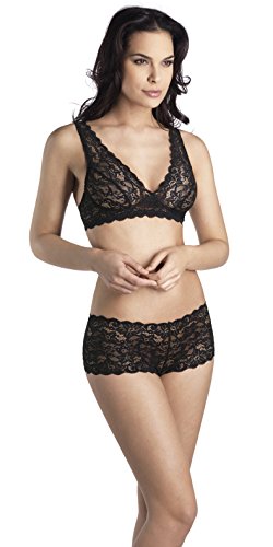 HANRO Women's Luxury Lace Soft Cup Bra - Comfortable Wireless Bralette for Everyday Wear | Perfect for Work, Date Night & Lounge