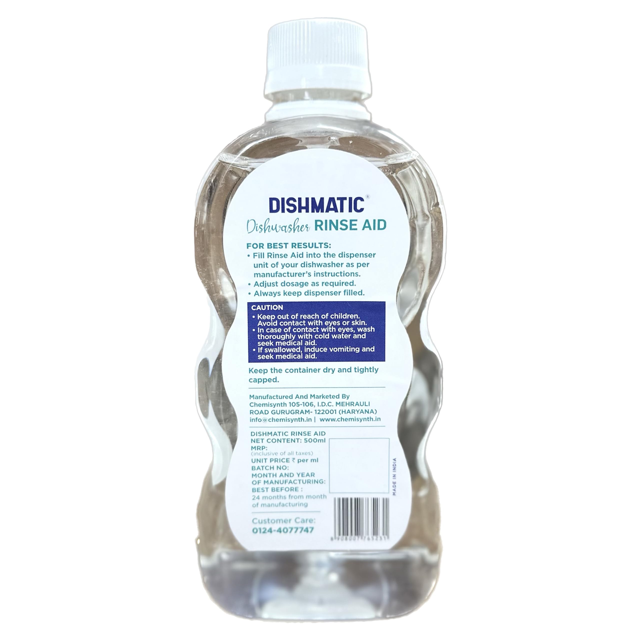 Dishmatic Dishwasher Rinse Aid Combo Pack (500ml x 2) - Spotless Shine & Fast Drying Formula | Universal Compatibility with All Dishwasher Brands | Perfect for Sparkling Clean Dishes & Glassware After Every Wash