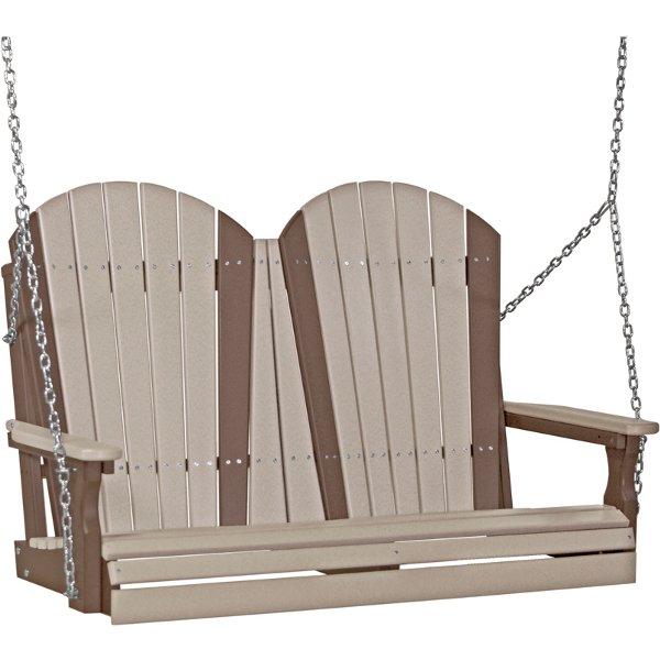 Premium Adirondack Swing for Outdoor Relaxation - Durable Wooden Porch Swing for Patio, Garden & Backyard - Perfect for Lounging & Enjoying Nature