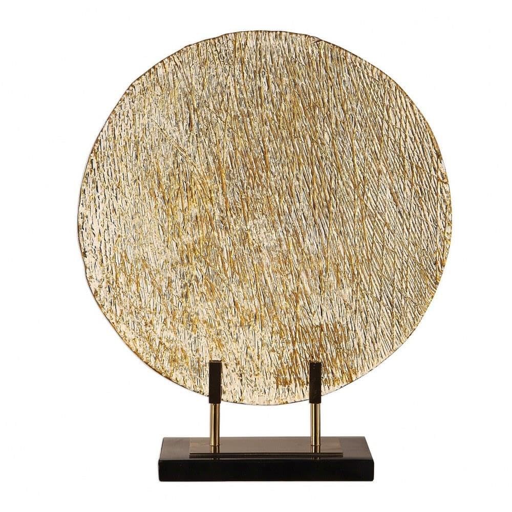 21 Inch Art Glass Charger Plate - Elegant Handcrafted Decorative Serving Tray for Dining Table, Wedding Centerpiece, and Home Decor