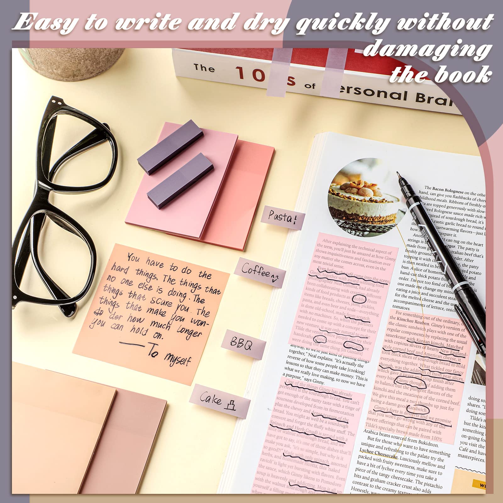 900 Pcs Bible Sticky Notes - Transparent Study & Journaling Supplies for Bible Study, Office & Book Annotation