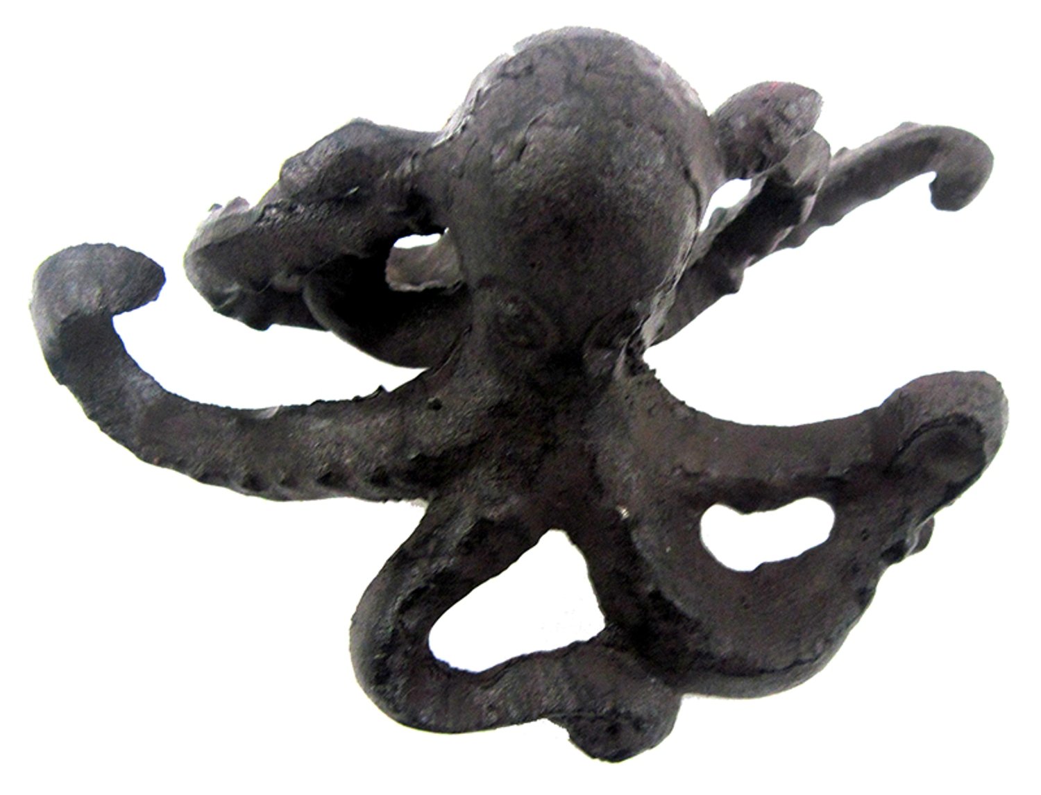 4.5 Inch Rustic Octopus Tabletop Figurine - Handcrafted Cast Iron Decorative Statue for Home, Office & Coastal Theme Decor | Perfect Gift for Sea Lovers