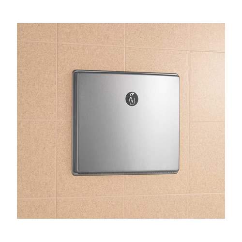 Bobrick Contura 4353 Stainless Steel Bathroom Trash Can - Durable & Stylish Waste Bin for Restrooms, Offices & Home Use