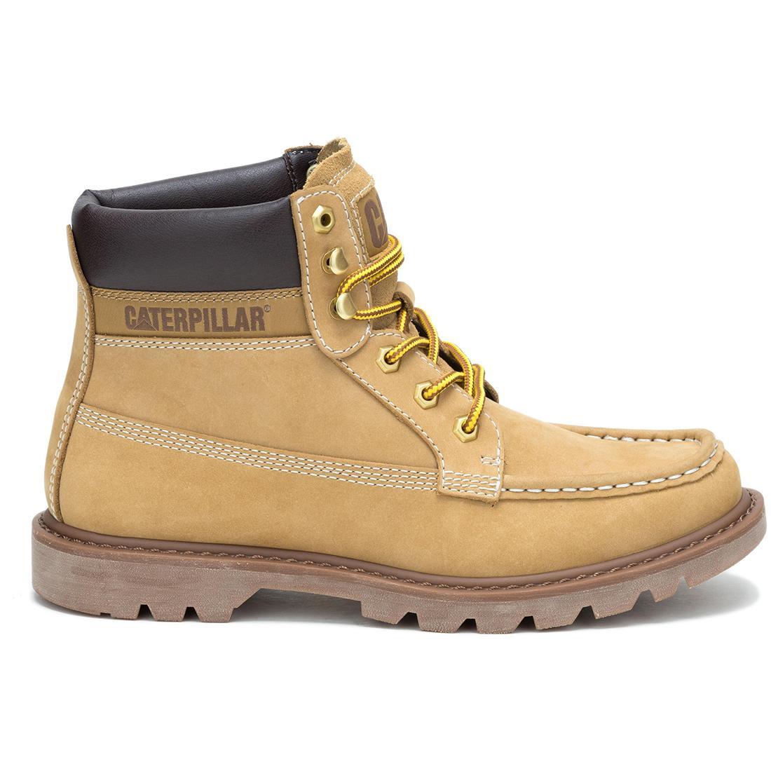 Colorado Moc Toe Soft Toe Work Boots - Honey Reset Color - Comfortable & Durable for Outdoor Work, Hiking & Casual Wear