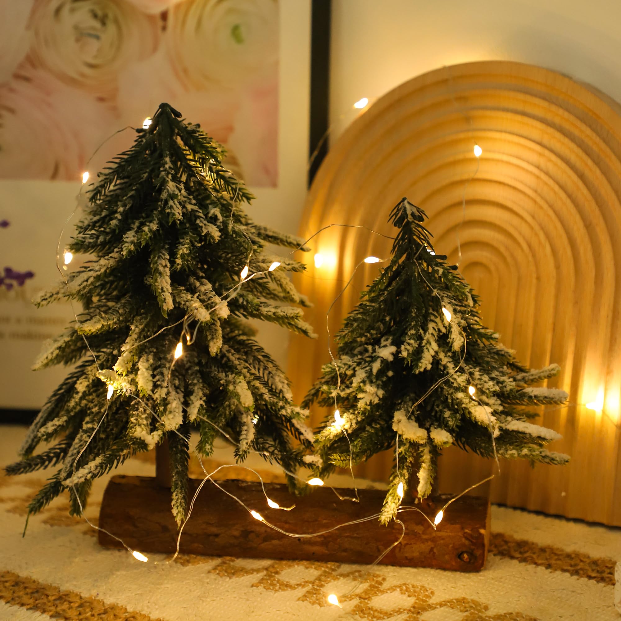 12 Pack Fairy Lights Battery Operated - 7 ft 20 LED Mini String Lights for Bedroom, Table, Party & Birthday Decorations (Warm White) | Perfect for Home, Wedding, Christmas Tree & Outdoor Decor