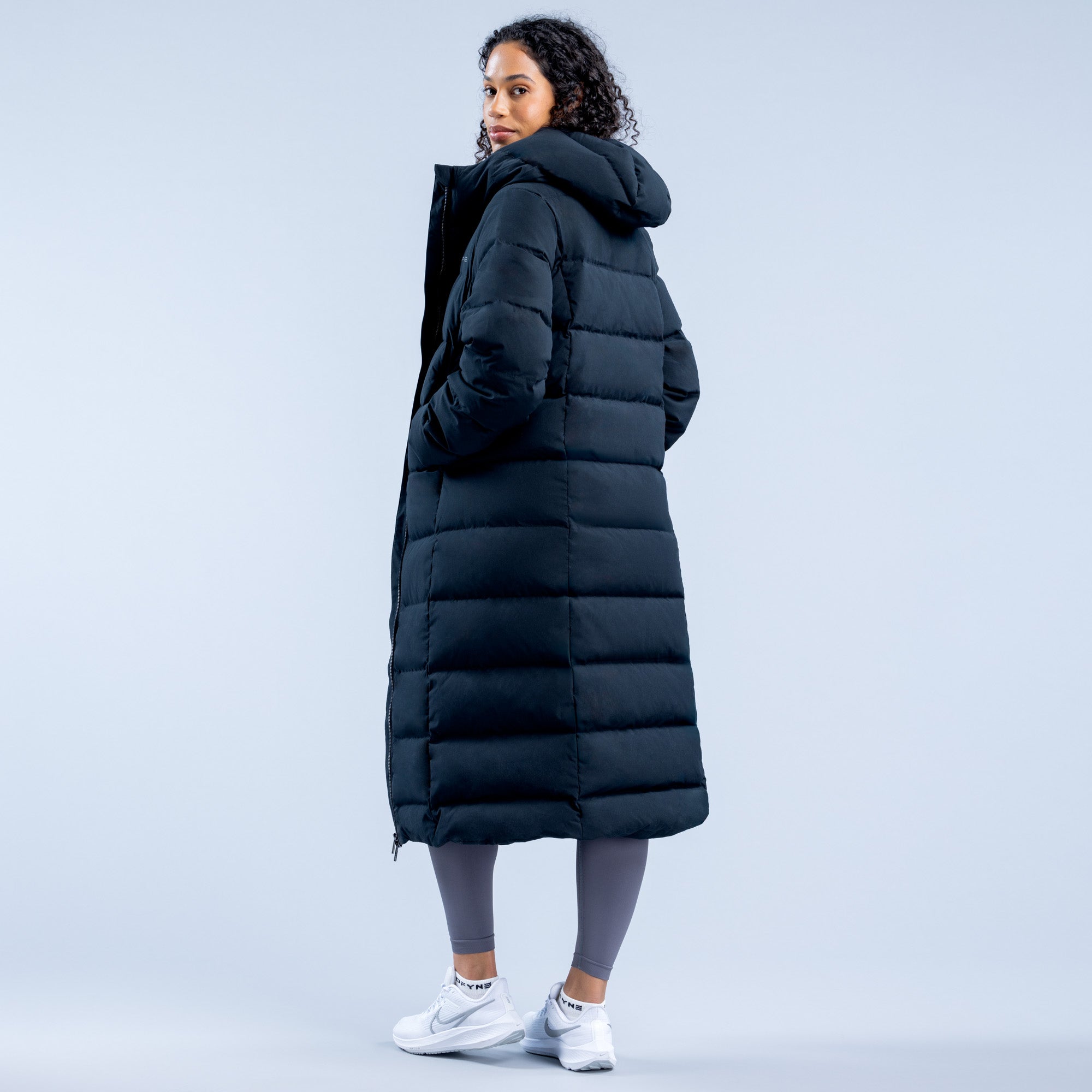 Revive Women's Long Down Jacket - Warm Winter Coat with Hood, Waterproof & Windproof - Perfect for Cold Weather, Outdoor Activities & Travel